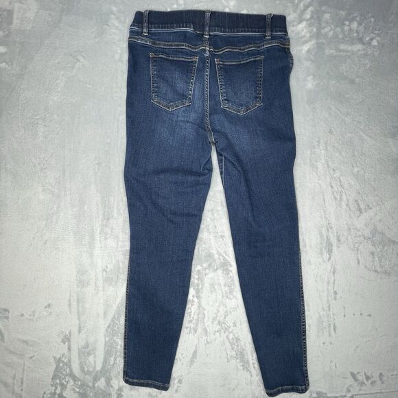 🌼Spanx Jeans Women's Size L Blue Slimming Stretch Dark Wash Denim High Rise🌼🌼 - Picture 2 of 16